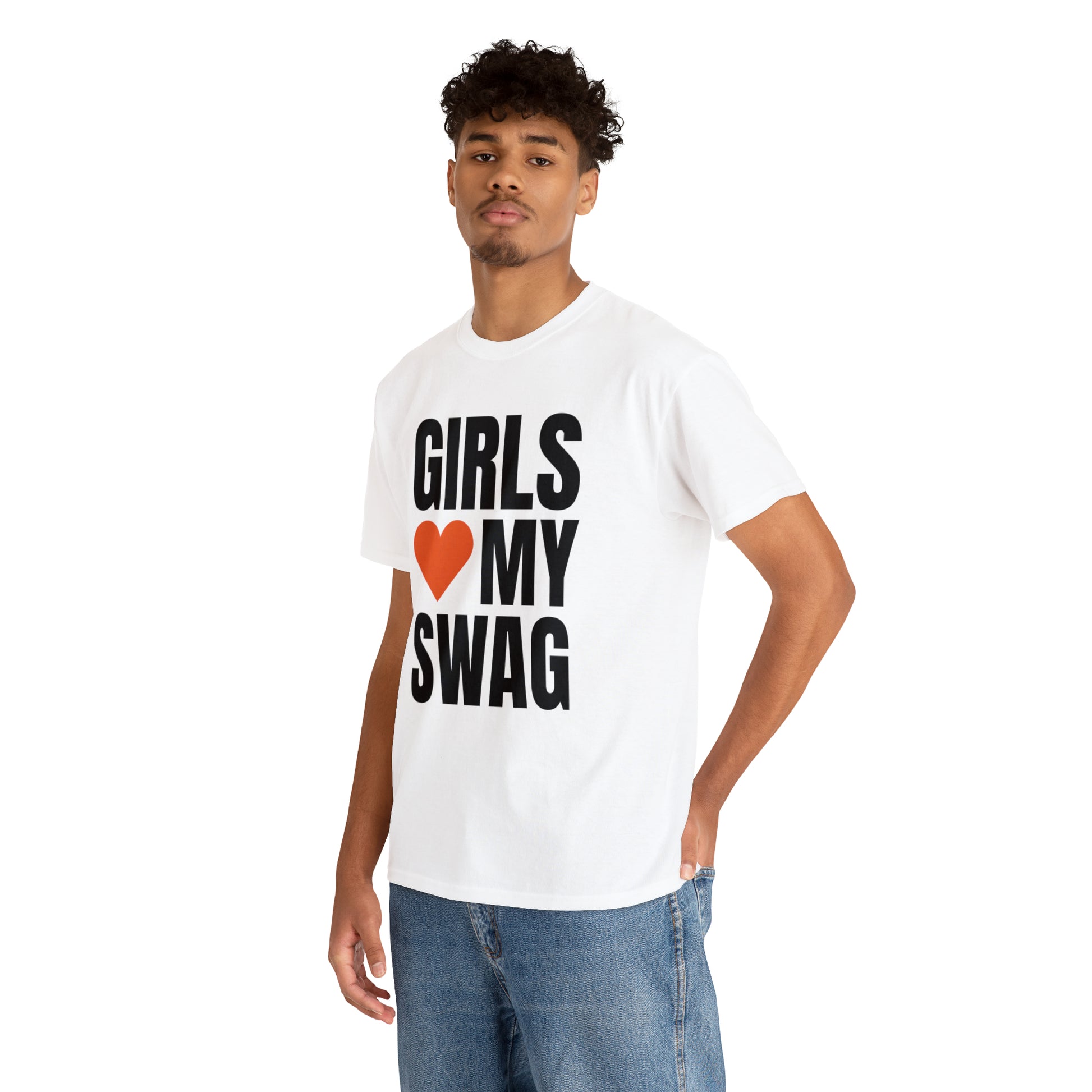 Girls Love My Swag T Shirt 100% Pure Cotton Big Size Girls Love My Swag  Swag Boy - T-shirts - AliExpress